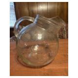vintage Anchor Hocking ball jug pitcher, clear