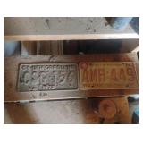 Vintage license plates