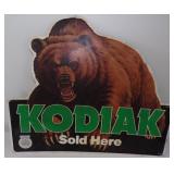 Vintage Original Kodiak Bear Sold Here Metal Sign