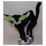 Halloween Electronic Fraidy Black Cat - Untested