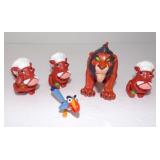Lion King Toy Action Figure Lot - Scar, Pumbaa &