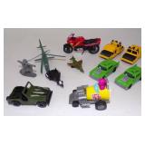 Toy Car, Motorcycle, Jeep, Airplane Lot