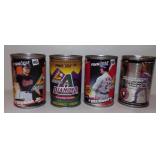 (4) Sealed Cans of Baseball Trading Sports Cards