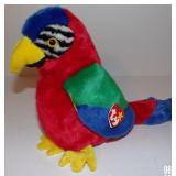 Vintage TY Beanie Buddy Jabber the Parrot w/ Tag