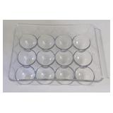 Clear Refrigerator One Dozen Egg Holder - Holds