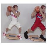 (2) Blake Griffin 8' Basketball Figures Red &