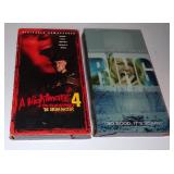 (2) Vintage Horror Movie VHS VCR Cassette Tapes -