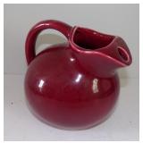 Vintage Cranberry Maroon Ball Shaped Glass