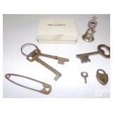 Vintage Virginia Bell, Small Lock w/ Key,