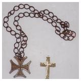 Vintage Maltese Cross Necklace & Faith Grace