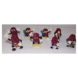 Vintage Lot of California Raisins Action Figures