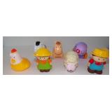 Small Plastic Toy Farm Animals, Boy & Girl Figure
