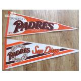 (2) Vintage San Diego Padres Baseball Club Large