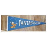 RARE Vintage Fantasyland Mickey Mouse Large Felt