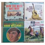 (4) Vintage Vinyl Record Albums - Hank Williams,