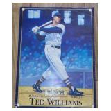Vintage Busch Ted Williams Baseball Poster -