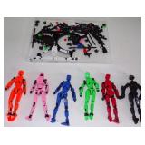 Lot of Titan Dummy 13 Robot Action Figures -