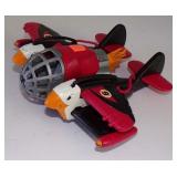 Fisher Price Sky Racers Twin Eagle Airplane Plane