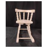 Vintage wooden baby doll rocking chair