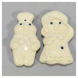 Rare Pillsbury Dough Boy & Girl Magnet Set