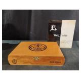 Vintage 5 Vegas and black and white cigar boxes