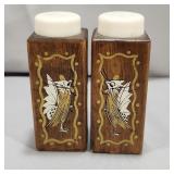 Vintage Wooden "Roosters" Shaker Set