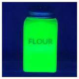 McKee Glass Uranium Custard Flour Shaker