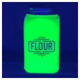 McKee Glass Uranium Custard Flour Shaker