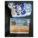 North Carolina Tar Heel signed picture and pillow