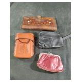 Vintage leather pouches and more .....