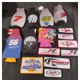 Nascar koozies and badges