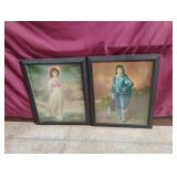 Framed art prints of the famous 18th-century