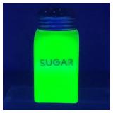 McKee Glass Uranium Custard Sugar Shaker