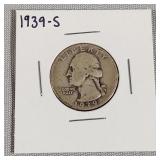 1939-S Washington Silver Quarter