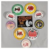 10pcs. Tractor Show Buttons and Tag