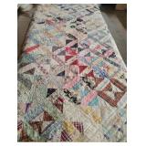 Vintage handmade quilt. Need repair. 78 x 68