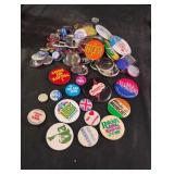 Vintage advertising buttons