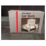 Silver plated car bank