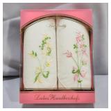 Ladies Embroidered Hankerchiefs (New in Box)