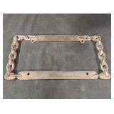 Cruiser chrome license plate frame