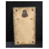 Poodle stone plaque