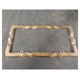 Cruiser Gold twisted license plate frame