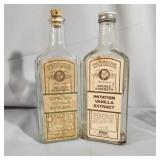 (2) Watkins Vanilla Extract Glass Bottles