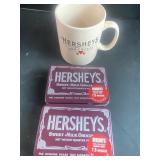 Hershey mug and container