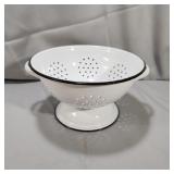 White Enamel Colander