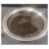 Silver colored tray