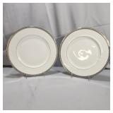 (2) Waterford "Lismore Lace Platinum" Dinner