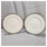 (2) Waterford "Lismore Lace Platinum" Luncheon