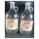 Perry Lowe pink lady, apple cider bottles