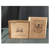 Calibre and 5Vegas Miami cigar wood boxes